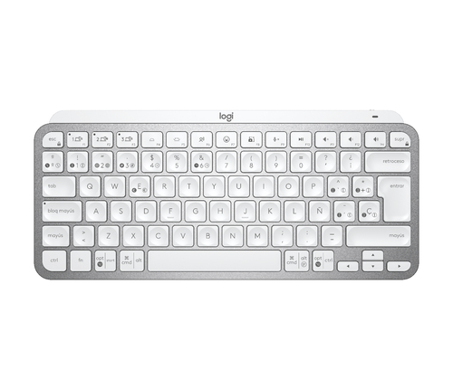 Bild von Logitech MX Keys Mini Tastatur Büro RF Wireless + Bluetooth QWERTY Spanisch Grau