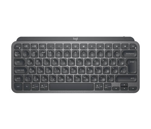 Bild von Logitech MX Keys Mini Tastatur Universal RF Wireless + Bluetooth QWERTY Russisch Graphit