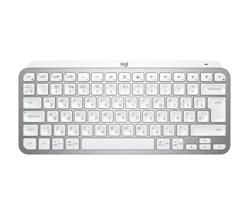 Bild von Logitech MX Keys Mini Tastatur Universal RF Wireless + Bluetooth QWERTY Russisch Grau