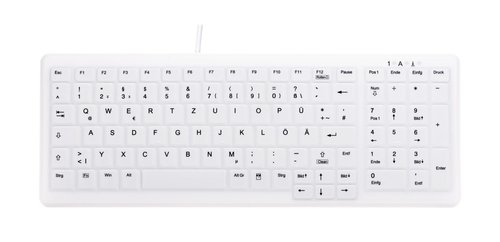 Bild von CHERRY AK-C7000 Tastatur USB QWERTZ Deutsch Weiß