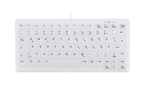 Bild von CHERRY AK-C4110 Tastatur USB QWERTZ Deutsch Weiß