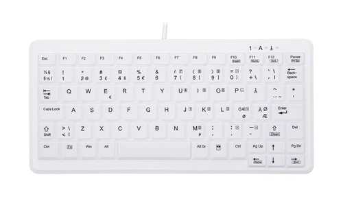 Bild von CHERRY AK-C4110 Tastatur USB QWERTY Norwegisch Weiß
