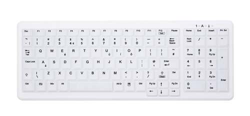 Bild von CHERRY AK-C7000 Tastatur RF Wireless QWERTY UK Englisch Weiß