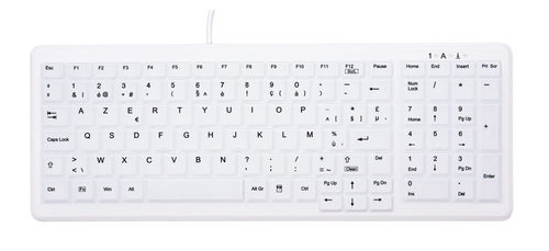 Bild von CHERRY AK-C7000 Tastatur USB AZERTY Belgisch Weiß