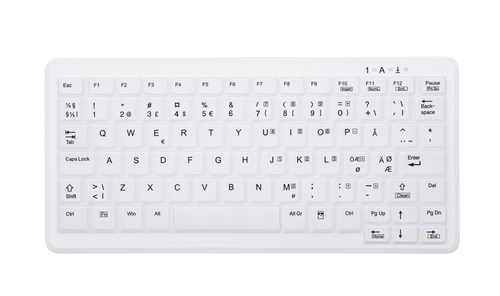 Bild von CHERRY AK-C4110 Tastatur RF Wireless QWERTY Norwegisch Weiß