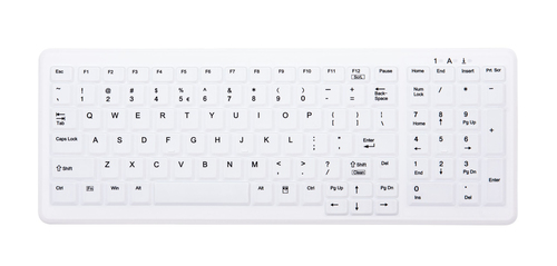 Bild von CHERRY AK-C7000 Tastatur RF kabellos + USB QWERTY US Englisch Weiß