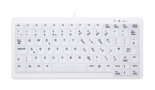 Bild von CHERRY AK-C4110 Tastatur USB QWERTY UK Englisch Weiß