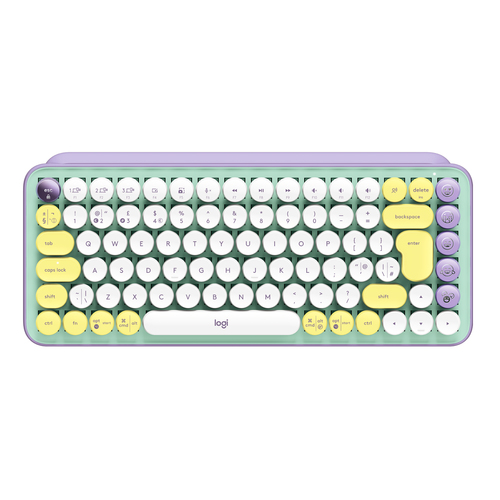 Bild von Logitech POP Keys Wireless Mechanical Keyboard With Emoji Keys Tastatur Universal Bluetooth QWERTY Englisch Mintfarbe