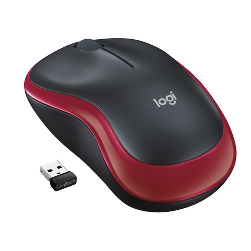 LOGITECH WIRELESS MOUSE M185 RED