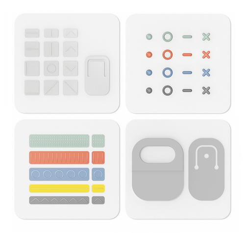 Bild von Microsoft Surface Adaptive Kit selbstklebendes Etikett Mehrfarbig 33 Stück(e)