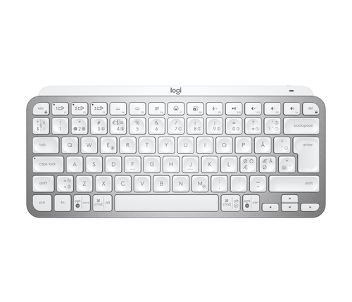 Bild von Logitech MX Keys Mini for Business Tastatur Büro RF Wireless + Bluetooth QWERTY Nordisch Aluminium, Weiß