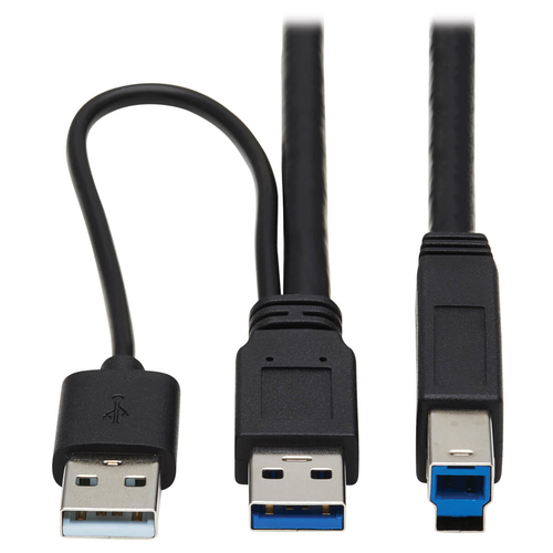 Bild von Tripp Lite U328-025-1 USB Kabel USB 3.2 Gen 1 (3.1 Gen 1) 7,62 m USB A USB B Schwarz