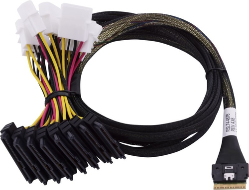 Bild von Microchip Technology 2305400-R Serial Attached SCSI (SAS)-Kabel 0,8 m Schwarz, Mehrfarbig