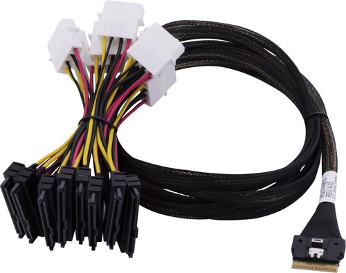 Bild von Microchip Technology 2305700-R Serial Attached SCSI (SAS)-Kabel 0,8 m Schwarz, Mehrfarbig
