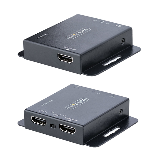 Bild von StarTech.com HDMI Ethernet Extender über CAT6/CAT5, 4K 30Hz/40 m oder 1080p/70 m, HDMI over Ethernet/IP Extender, HDMI Lan Transmitter und Receiver Kit, HDMI Verlängerung, IR