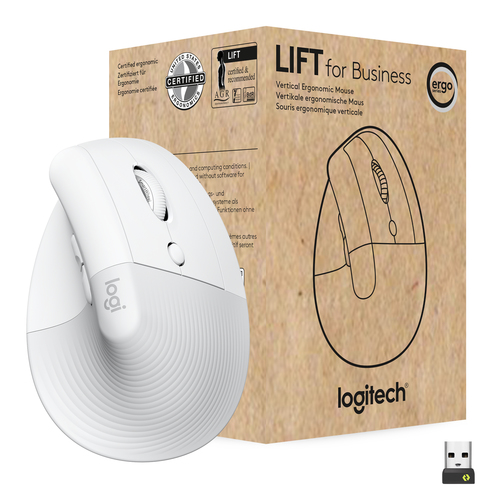 Bild von Logitech Lift for Business Maus Büro rechts RF Wireless + Bluetooth Optisch 4000 DPI