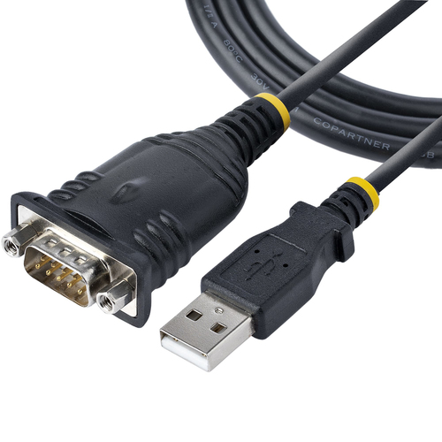 Bild von StarTech.com 1 m USB Seriell Adapter, USB auf RS232 Adapter, Prolific IC, USB auf Seriell Konverter für PLC/Drucker/Scanner/Switch, USB zu Seriell/DB9, USB RS232 Kabel, Windows/Mac
