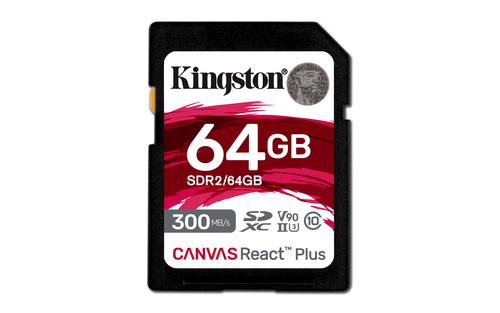 Bild von Kingston Technology Canvas React Plus 64 GB SD UHS-II Klasse 10