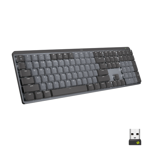 Bild von Logitech MX Mechanical Tastatur Büro RF Wireless + Bluetooth QWERTZ Schweiz Graphit, Grau