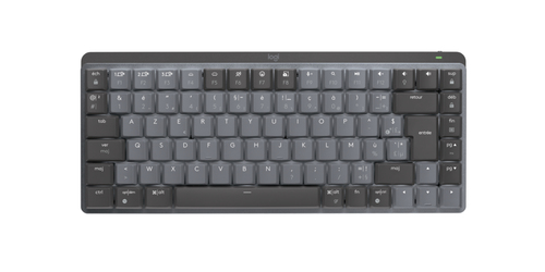 Bild von Logitech MX Mini Mechanical Tastatur Büro RF Wireless + Bluetooth AZERTY Französisch Graphit, Grau