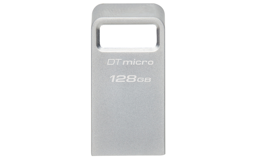 Bild von Kingston Technology DataTraveler Micro USB-Stick 128 GB USB Typ-A 3.2 Gen 1 (3.1 Gen 1) Silber