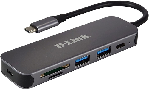 D-LINK 5-IN-1 USB-C HUB W CARD READER
