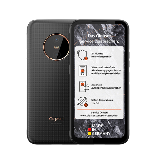 Bild von Gigaset GX6 16,8 cm (6.6 Zoll) Dual-SIM Android 12 5G USB Typ-C 6 GB 128 GB 5000 mAh Schwarz
