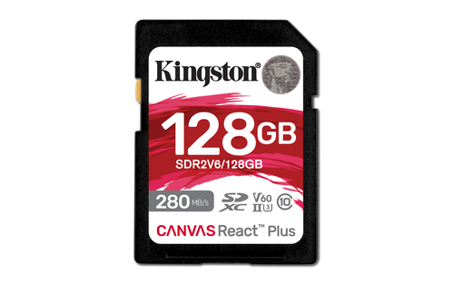 KINGSTON 128GB SDXC CANVAS REACT PLUS U3