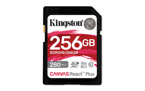 KINGSTON 256GB SDXC CANVAS REACT PLUS U3