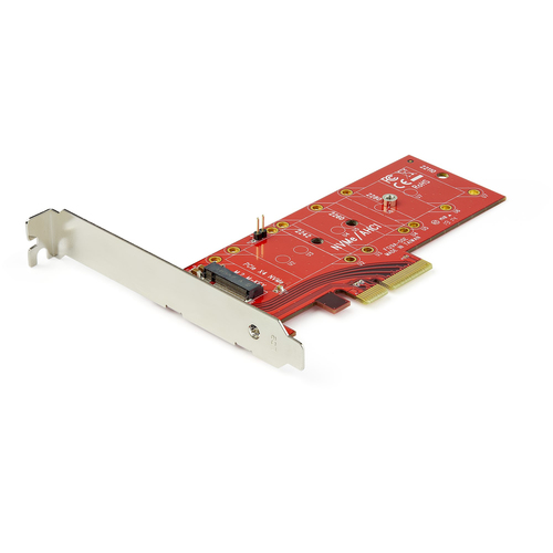 Bild von StarTech.com M2 PCIe SSD Adapter - x4 PCIe 3.0 NVMe / AHCI / NGFF / M-Key - Niedrigprofil und Vollprofil - SSD PCIe M.2 Adapter