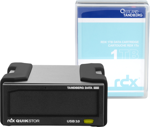 Bild von Overland-Tandberg RDX Laufwerkskit mit 1TB Kassette, extern, schwarz, USB3+