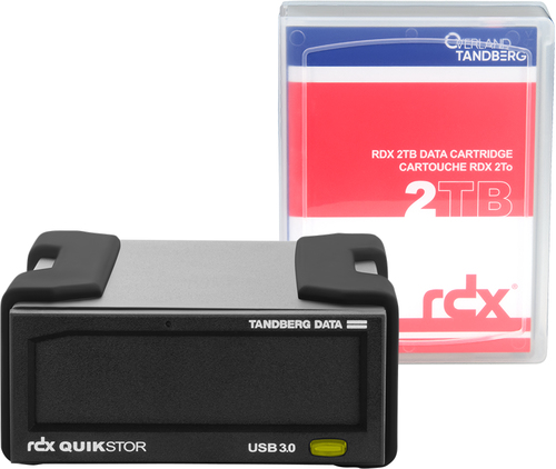 Bild von Overland-Tandberg RDX Laufwerkskit mit 2TB Kassette, extern, schwarz, USB3+