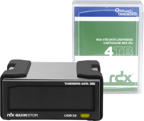 Bild von Overland-Tandberg RDX Laufwerkskit mit 4TB Kassette, extern, schwarz, USB3+