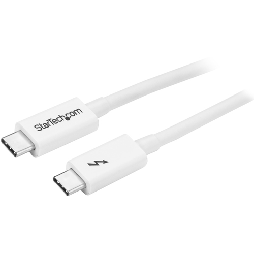 Bild von StarTech.com Thunderbolt 3 Kabel - 20Gbit/s - 1m - Weiß - Thunderbolt, USB und DisplayPort kompatibel