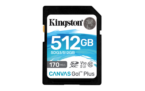 KINGSTON 512GB SDXC CANVAS GO PLUS 170R