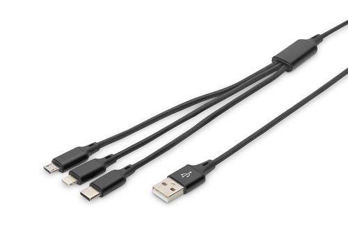 DIGITUS 3-IN-1 CHARGER CABLE USB