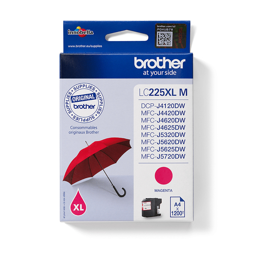 BROTHER LC-225XLM INK CARTRIDGE MAGENTA