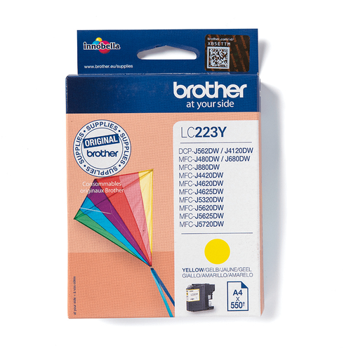 BROTHER LC-223Y YELLOW INK CARTRIDGE