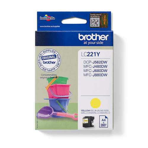 BROTHER INK CARTRIDGE YELLOW 260 PAGES