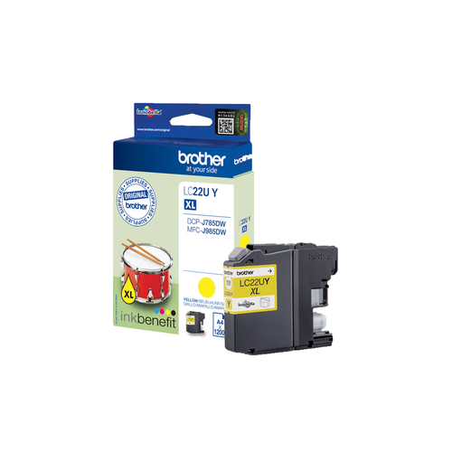 BROTHER LC-22UY INK CARTRIDGE YELLOW