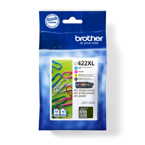 BROTHER LC-422XL VALUE PACK INK F.