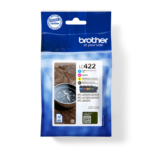 BROTHER LC-422 VALUE PACK INK F.