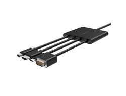 Bild von Belkin B2B166 Videokabel-Adapter 2,4 m USB Typ-C Schwarz