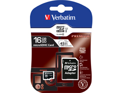 VERBATIM MICRO SDHC CARD 16GB CLASS10