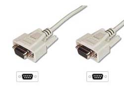 Bild von Digitus Datatransfer Anschlusskabel, D-Sub9/Bu - D-Sub9/Bu