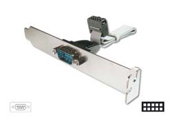 Bild von Digitus Slotblech Adapterkabel, D-Sub9/St - IDC 2x 5pin/Bu