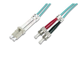 DIGITUS FIBER OPT PATCH C LC/ST 10M OM3