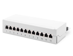 Bild von Digitus Desktop CAT 6A, Klasse EA Patch Panel, geschirmt, grau