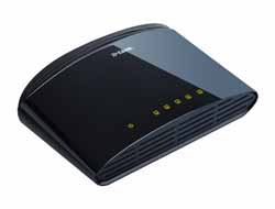 Bild von D-Link DES-1005D Unmanaged Fast Ethernet (10/100) Schwarz