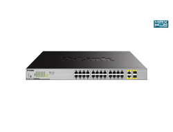 Bild von D-Link DGS-1026MP Netzwerk-Switch Unmanaged Gigabit Ethernet (10/100/1000) Power over Ethernet (PoE) Schwarz, Grau